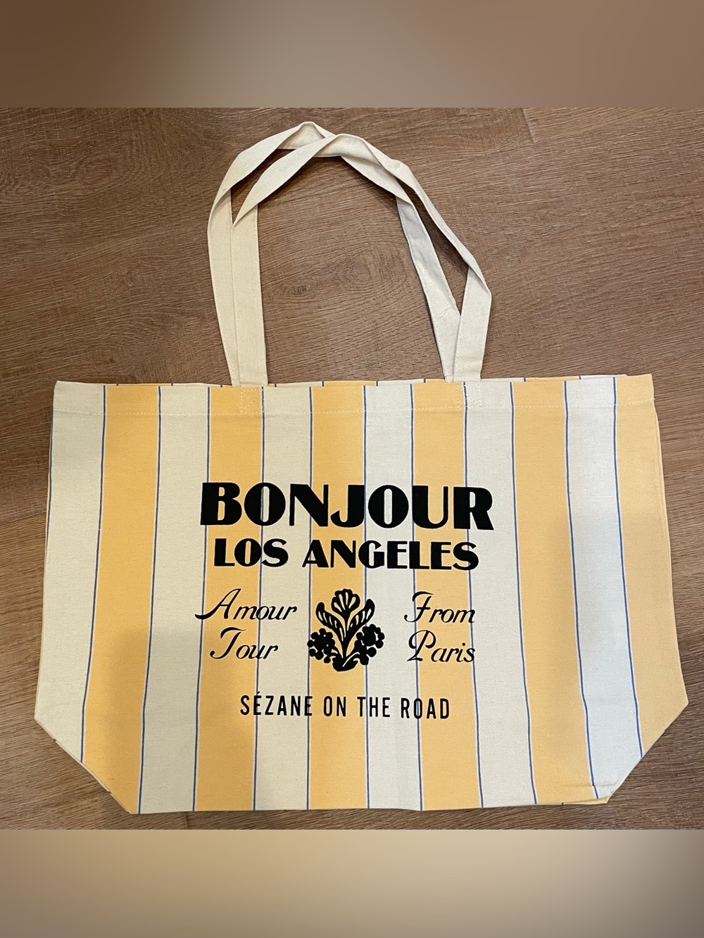 Sézane Bonjour Los Angeles Tote Bag Limited New Never Used